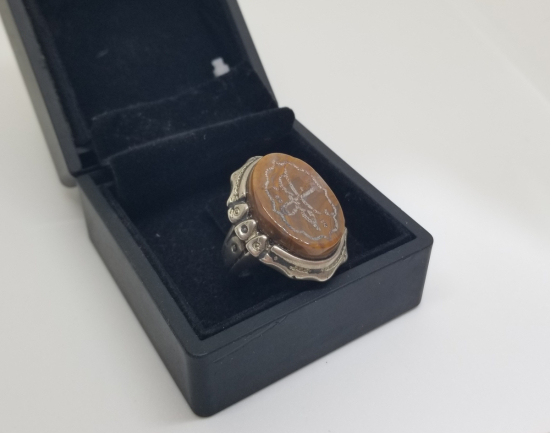 YA HÜSEYİN YAZILI ÖZEL YAPIM AKİK YÜZÜK KAŞI