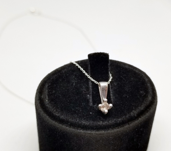 PIRLANTA TAŞLI ÖZEL YAPIM KOLYE