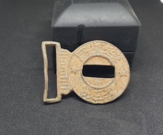 ÜZERİ OSMANLICA YAZILI OSMANLI DÖNEMİ NADİR KEMER TOKASI