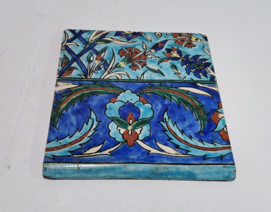 CUMHURİYET BAŞLARI EL BOYAMA NADİR KÜTAHYA KARO