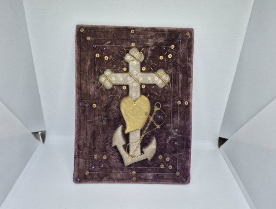 GÜMÜŞ SIRMA İŞÇİLİKLİ VE KADİFE OSMANLI DÖNEMİ NADİR İNCİL KABI