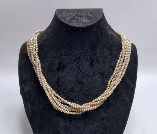 OSMANLI DÖNEMİ BÜYÜK BOY TAM TUR İNCİ GERDANLIK