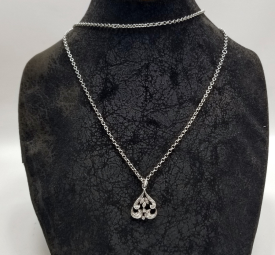 ÖZEL YAPIM PIRLANTA TAŞLI KOLYE