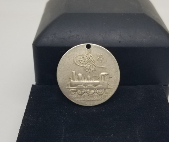 ÇOK NADİR HİCAZ DEMİRYOLU MAAN MEVKİİ AÇILIŞI MADALYASI