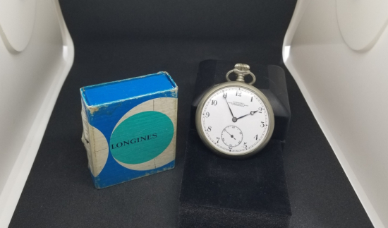 ORİJİNAL KUTUSUNDA OSMANLI DÖNEMİ LONGINES CEP SAATİ