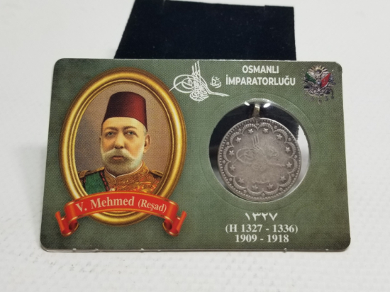 SULTAN MEHMET REŞAT HAN DÖNEMİ GÜMÜŞ 5 KURUŞ MECİDİYE