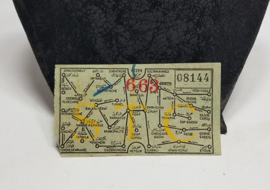 OSMANLI DÖNEMİ ÇOK NADİR TRAMVAY BİLETİ