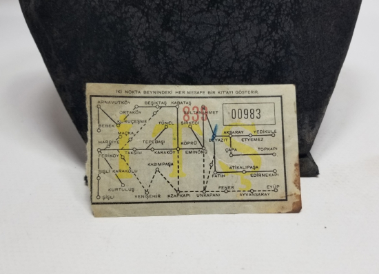 CUMNHURİYET BAŞLARI NADİR TRAMVAY BİLETİ