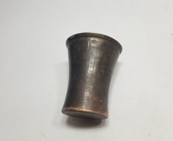 ÜZERİ USTA DAMGALI OSMANLI DÖNEMİ BAKIR ŞERBET BARDAĞI