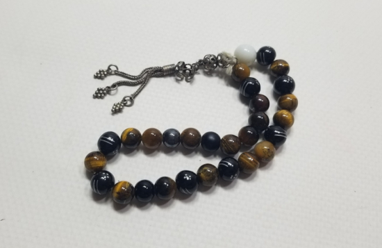 FARKLI DOĞAL TAŞLARDAN YAPILMIŞ TESPİH