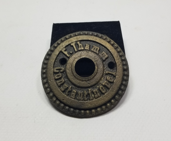 F.THAMM - CONSTANTINOPEL YAZILI OSMANLI DÖNEMİ KAPI ZİLİ KORUYUCUSU