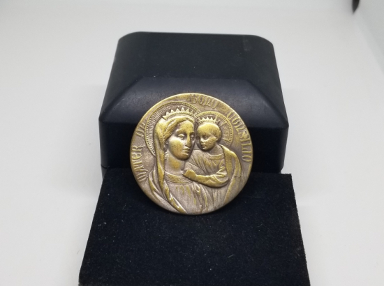 HZ. MERYEM VE HZ. İSA GÖRSELLİ OSMANLI DÖNEMİ İKONA PARÇASI