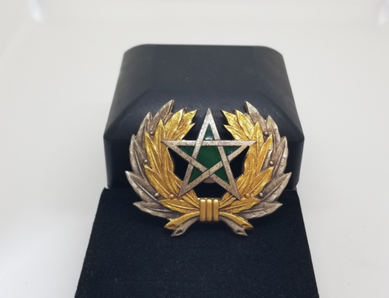 ÜZERİ MİNE İŞÇİLİKLİ NADİR GÜMÜŞ KAPLAMA ROZET