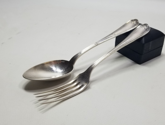 GÜMÜŞ KAPLAMA ANTİKA CHRISTOFLE ÇATAL - KAŞIK