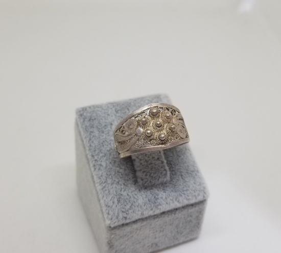 TELKARİ VE GÜHERZE İŞÇİLİKLİ OSMANLI DÖNEMİ GÜMÜŞ YÜZÜK