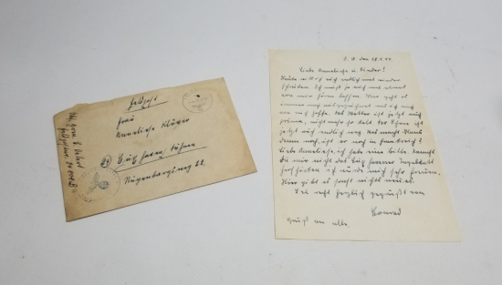 1944 TARİHLİ NAZİ DAMGALI MEKTUP