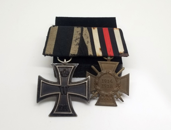 ALMAN DEMİR HAÇ VE ALMAN LİYAKAT MADALYALI NADİR ÇİFTLİ MADALYA