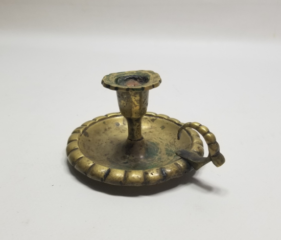 OSMANLI DÖNEMİ SÜLEYMANİYE YAPIMI KABARTMA İŞÇİLİKLİ EL MUMLUĞU