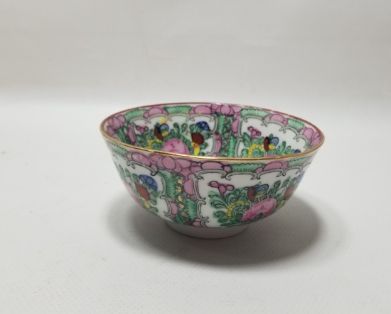 ALTI DAMGALI EL BOYAMA ANTİKA UZAKDOĞU KASE