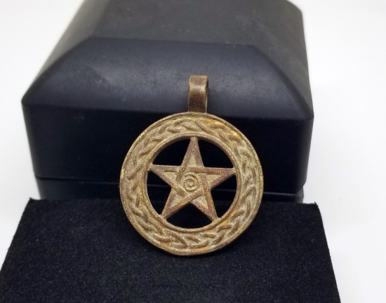 OSMANLI DÖNEMİ AY YILDIZLI BRONZ KOLYE UCU