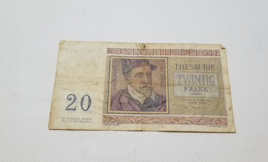 1956 BELÇİKA 20 FRANK