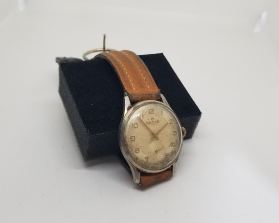 NACAR MARKA KURMALI ANTİKA KOL SAATİ