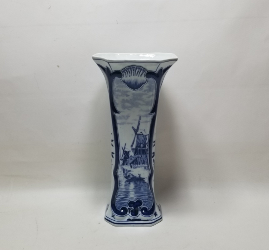 DELFT MARKA HOLLANDA YAPIMI ANTİKA PORSELEN VAZO