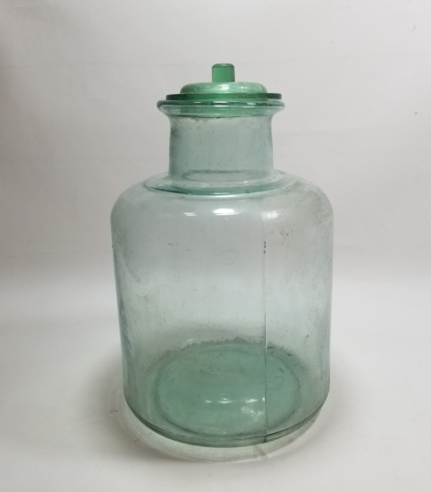 OSMANLI DÖNEMİ KOPARMA İŞÇİLİKLİ CAM ŞEKERCİ KAVANOZU