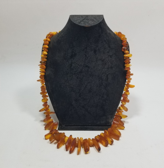 ÖZEL YAPIM DAMLA KEHRİBAR GERDANLIK