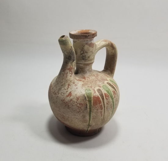 OSMANLI DÖNEMİ ÜZERİ AKITMA EBRULU KINIK ZEMZEM TESTİSİ