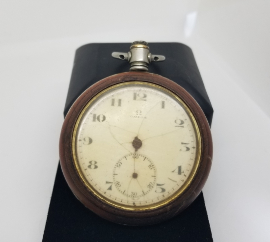 OSMANLI DÖNEMİ ARKASI OSMANLICA YAZILI BÜYÜK BOY OMEGA CEP SAATİ