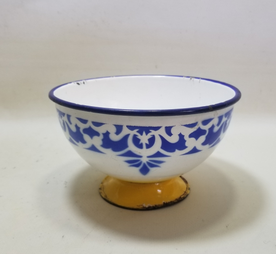 ÜZERİ AY YILDIZLI OSMANLI DÖNEMİ NADİR EMAYE KASE