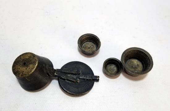 OSMANLI DÖNEMİ BRONZ KUYUMCU POTASI TAKIMI