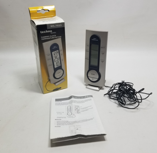 ORİJİNAL KUTUSUNDA 1990LARDAN SAATLİ TERMOMETRE