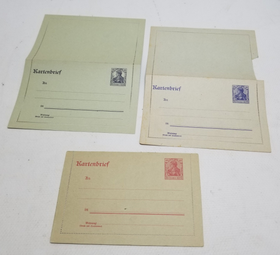 3 ADET YAZILMAMIŞ ALMAN KARTPOSTAL