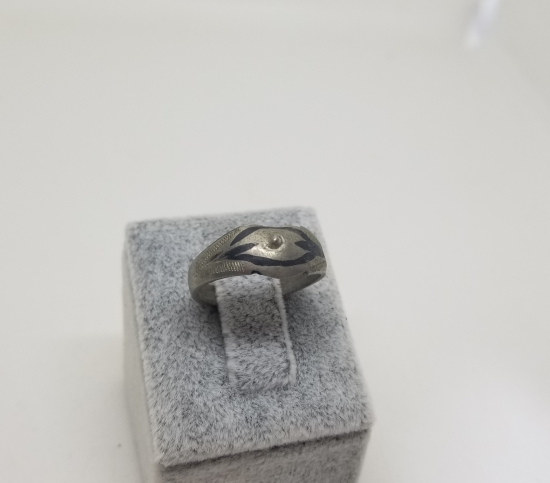 OSMANLI DÖNEMİ VAN ERMENİ USTA YAPIMI GÜMÜŞ NAZAR YÜZÜĞÜ