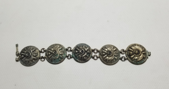 OSMANLI DEVLET ARMALI PARÇALARDAN YAPILMIŞ ÇOK NADİR BİLEZİK - BİLEKLİK