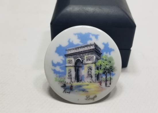 İSTANBUL ÜNİVERSİTESİ GİRİŞİ GÖRSELLİ SANATÇI İMZALI ÖZEL YAPIM LİMOGES DUVAR TABAĞI