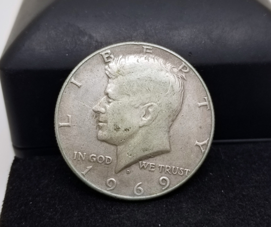 1969 YILI KOLEKSİYONLUK GÜMÜŞ YARIM DOLAR