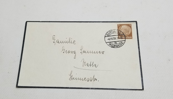 2. DÜNYA SAVAŞI DÖNEMİ ALMAN MEKTUP ZARFI