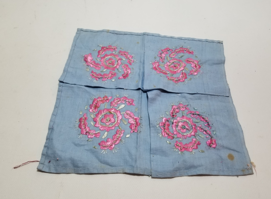 OSMANLI DÖNEMİ ÇARKIFELEK MOTİFLİ İŞLEMELİ EL İŞİ GELİN ÇEVRESİ