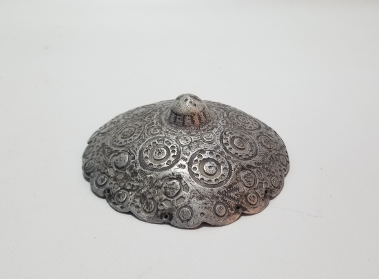 ALÜMİNYUMDAN MAMUL ESARET YADİGARI EL YAPIMI GELİN TEPELİĞİ