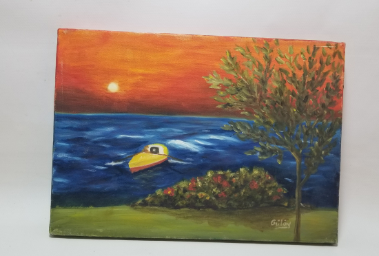 GÜLAY İMZALI TUVAL ÜZERİ YAĞLI BOYA TABLO