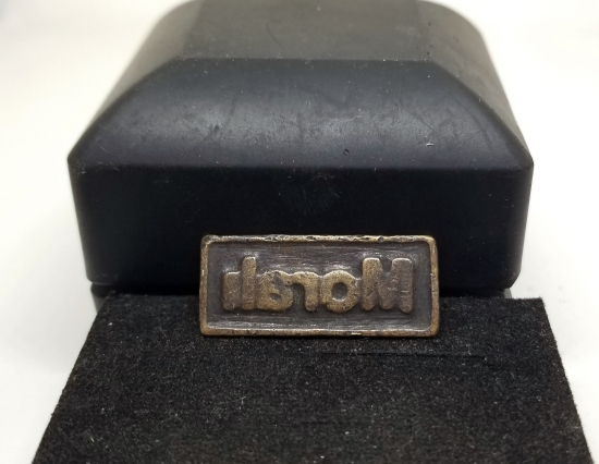 MORALI YAZILI ANTİKA ESNAF MÜHRÜ PARÇASI