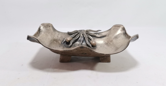 KABARTMA İŞÇİLİKLİ BÜYÜK BOY GÜMÜŞ MEYVELİK