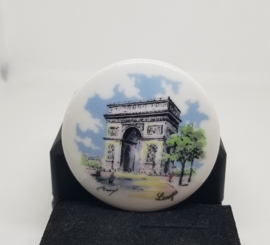 İSTANBUL ÜNİVERSİTESİ GİRİŞİ GÖRSELLİ SANATÇI İMZALI ÖZEL YAPIM LİMOGES DUVAR TABAĞI