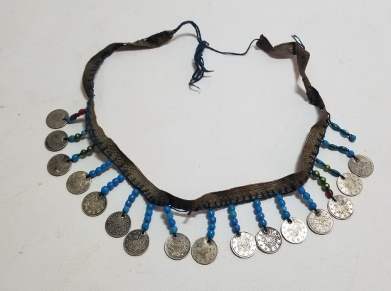 MEHMET REŞAT VE ABDÜLHAMİD HAN DÖNEMİ GÜMÜŞ 2 KURUŞLARDAN YAPILMIŞ OSMANLI GELİN ALINLIĞI