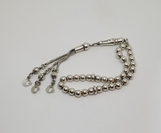 SALLAMASI AY YILDIZLI GÜMÜŞ TESPİH