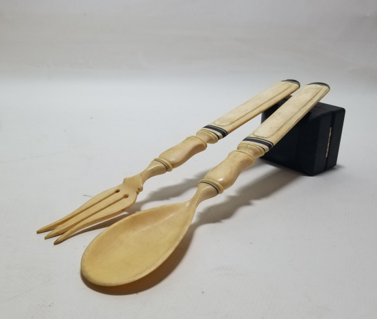 OSMANLI DÖNEMİ FİLDİŞİ SERVİS ÇATAL - KAŞIĞI