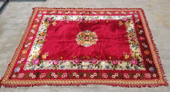 BÜYÜK BOY ANTİKA FLOŞ İPEK DUVAR HALISI